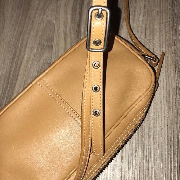 Coach Crossbody Tan Leather Purse - Picture 3 of 8